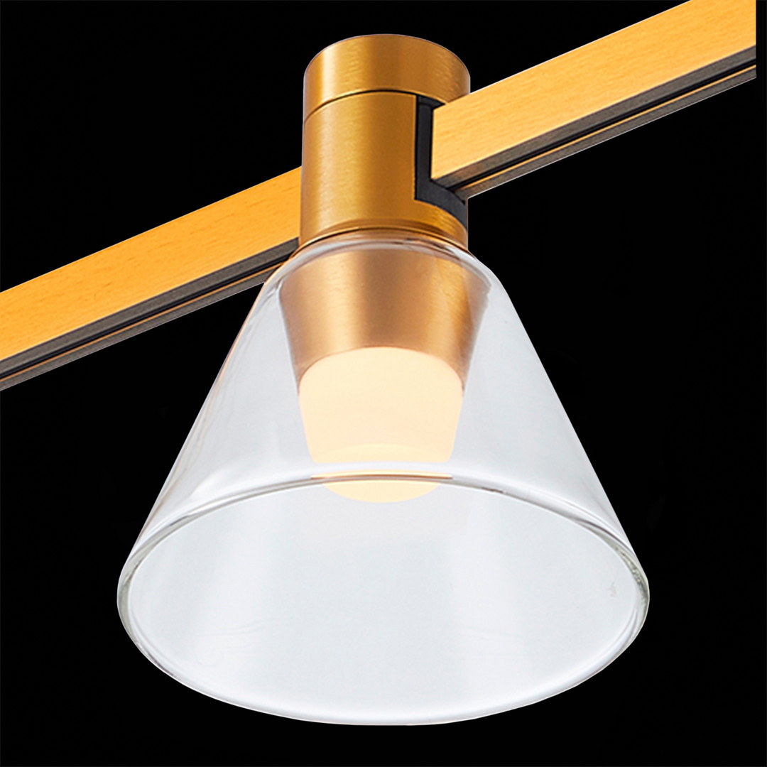 ST814.206.03 — ST814.206.03 Магнитный трековый светильник FARM Золотистый LED 1*3W 3000K 89Lm Ra90 120 IP20 D90xH10